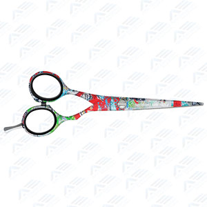 Komfortable Wiederverwendbare 5,5 Zoll Professionelle Haarschneideschere White Line Hallo Berlin Edelstahl - Product Image 2