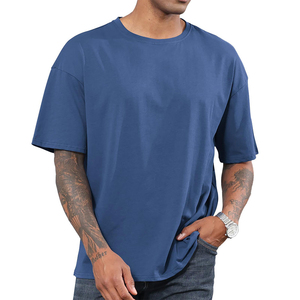 Camisetas Personalizadas de 290 g/m², 100% Algodón para Hombre, Estilo Casual, Hombros Caídos, Corte Corto, Jersey Liso, de Fabricante de Ropa - Product Image 4