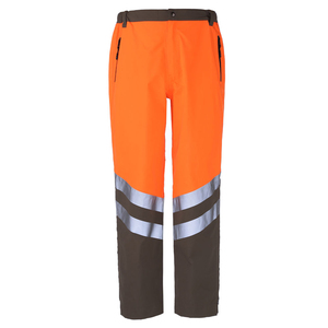 Pantalon de sécurité haute visibilité durable pour la logistique et la sécurité en usine – Vêtement de travail pour homme, imperméable, respirant, grande taille, avec ajustement à la taille - Product Image 3