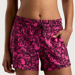 Shorts de bain pour femmes à sublimation, imprimé floral, taille haute, légers, pour la plage, vente en gros, logo personnalisé, les plus vendus - Product Image 1