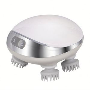 Masajeador de Silicona Personalizado para el Cuidado del Cuero Cabelludo con Rotación Hacia Adelante/Atrás para Aliviar la Fatiga y Diseño Ecológico - Product Image 1
