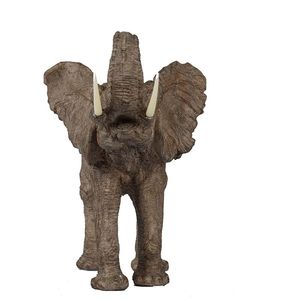 Elefante Decorativo de Poliresina Tai de 15x8x12 Pulgadas con Trompeta para Decoración y Accesorios de Oficina - Product Image 3