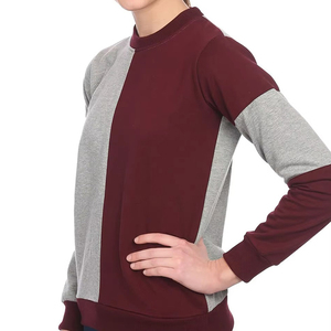 Sweat-shirt en molleton respirant pour femme, couleur unie, fabriqué au Pakistan, pour l'automne et l'hiver, avec logo imprimé personnalisé, 100% coton - Product Image 3