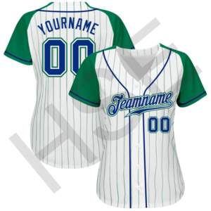 เสื้อเบสบอลลายทางสำหรับผู้หญิงแบบสั่งทำพิเศษ - Product Image 3