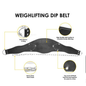 Weightlifting Dip <b>Belt</b> Heavy Duty Weightlifting Dip <b>Belt</b> Adjustable Chain For Strength Training And Body <b>Exercise</b> - Product Image 6