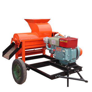 Machine à décortiquer et à battre le maïs et le blé avec moteur diesel/électrique de 15 CV/11 kW, capacité de 4 tonnes par heure, haute efficacité - Product Image 1