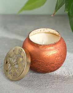Custom Logo Luxury <b>Copper</b> Candle Containers for Scented Candle Home Decor <b>Copper</b> Candle Jar for Export - Product Image 4