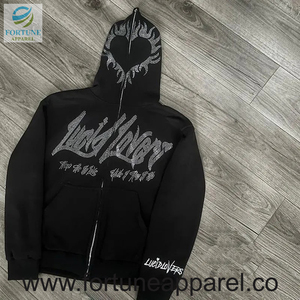 เสื้อฮู้ดดี้แบบกำหนดเองสำหรับผู้ชาย แฟชั่นฮิปฮอป สตรีทแวร์ 2021 - Product Image 3