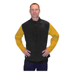 Veste de soudeur en cuir de vachette de haute qualité, combinaison de travail de sécurité industrielle pour équipement de protection - Product Image 6