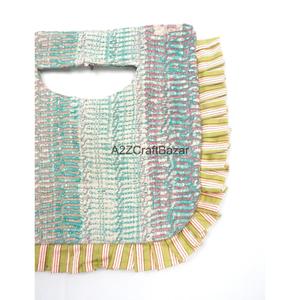 Indian 100% Cotton Bohemian Embroidery Designer Women Kantha Clutch Messenger Shoulder <b>Bag</b> Handmade Suzani Pattern - Product Image 5