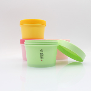 Envase Cosmético Hermético de PP en Forma de Helado, Personalizable al por Mayor, 100/250g, Tarro de Plástico PP Rosa/Verde de 200ml con Tapa - Product Image 5