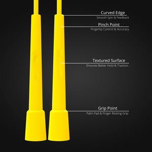 Cuerda para Saltar de Plástico Amarillo, Ligera, Portátil, Equipo para Mejorar la Flexibilidad en el Gimnasio en Casa - Product Image 2