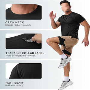 เสื้อยืดดีไซน์ขาดๆ ทรงหลวม แขนสั้น คอกลม เสื้อยืดเปล่า 240gsm สำหรับผู้ชาย ขายดี  โพสต์โดย Dress Sports - Product Image 5