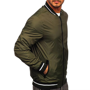 Blouson Bomber Léger Premium pour Homme – Style Aviateur Décontracté avec Fermeture Éclair, Coupe-Vent, Tendance Streetwear et Poignets Côtelés - Product Image 2