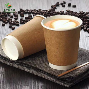 Vaso de papel desechable de 6 oz con impresión personalizada, exportador a granel desde India, apto para bebidas frías y calientes - Product Image 1