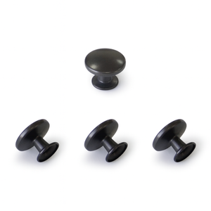 High Quality Matte <b>Black</b> Zinc Alloy Cabinet <b>Knob</b> Minimalist Hardware Products for Kitchen Bathroom Dining Room Furniture - Product Image 1
