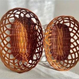 [Excelente Precio] Cesta de picnic de ratán tejida a mano 2026, accesorio de fotografía para camping, frutero para la cocina - Product Image 1