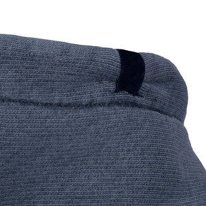 Men's <b>Navy</b> Blue Hooded Sweatshirt Regular Fit Solid Color Casual Knitted Cotton With Pocket Autumn Wear - Product Image 4
