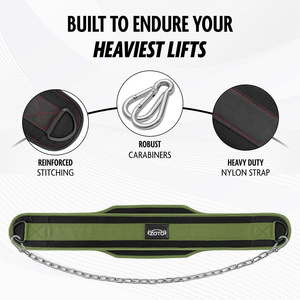 Ceinture de soutien robuste en acier pour tractions et dips, avec rembourrage en néoprène, pour musculation et entraînement intensif, vente en gros - Product Image 4