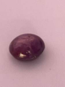 Rubí Estelar Natural de 11.71 Ct, Corindón Rojo Púrpura |   Cabujón Ovalado Grande, Gema Suelta - Product Image 5