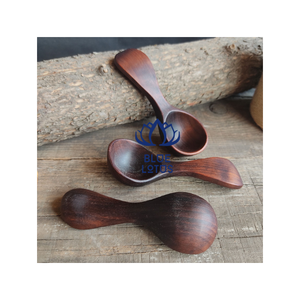Wholesale Sustainable Vintage Plant Pattern <b>Wooden</b> Teaspoon 5.8 Inch Small Spoons Honey Jam Condiments Dishwasher Safe Kitchen - Product Image 5
