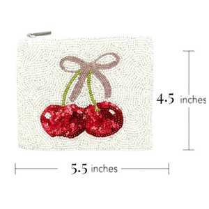 Bolsa bordada con cuentas de semillas, perfecta para guardar joyas, monedero, monedero para monedas Mardi Gras Good Times Roll, de la India - Product Image 4