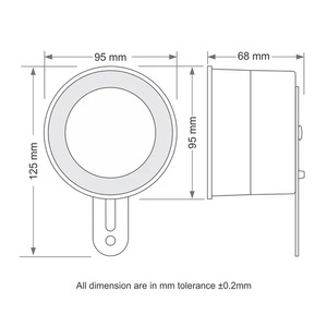 Martillo de Emergencia AWL136 con Alarmas Audiovisuales, Luz Estroboscópica LED, Plástico - Product Image 2
