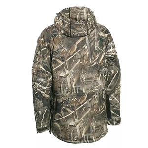 2026 Warm Fleece Fabric Camouflage Reflective Hunting <b>Jacket</b> Soft Shell Fleece Lined And Water Resistant <b>Camo</b> Hooded Coat - Product Image 6