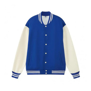 Varsity Jacket Modern <b>Athletic</b> Bomber Jacket Custom Logo Streetwear OEM Factory Production Supplier Direct - Product Image 1