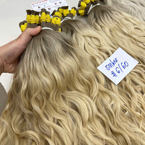 bulk hair human hair very high quality <b>Best</b> hair extensions gorgeous very shiny and smoothy easy to apply <b>natural</b> wavy bulk - Product Image 6