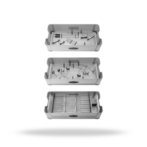 Ensemble d'instruments microchirurgicaux, boîte de stérilisation, plateau pour instruments chirurgicaux de grande taille, pour la stérilisation en chirurgie neuro-spineuse - Product Image 1