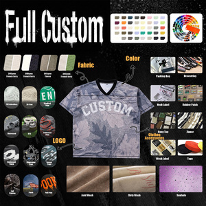 Maillot de football pour homme de qualité supérieure, col en V, camouflage, personnalisé, sublimé, respirant, manches courtes, t-shirt de sport athlétique pour homme - Product Image 6