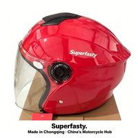Casque de moto demi-face personnalisé en ABS, léger, pour la ville, les trajets quotidiens, OEM, toutes saisons