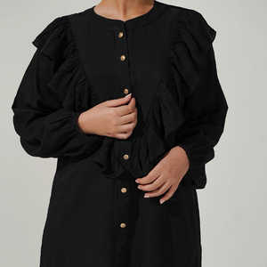 1PC XS Taille solide Georgette Top PW3176 - Product Image 1