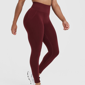 High Waist Durable Fabric Women Leggings Yoga <b>Pants</b> Breathable Quick Dry Reversible Stylish Affordable Leggings for Women - Product Image 3