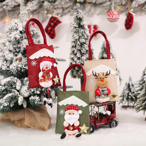 Sac fourre-tout de Noël personnalisé coton de haute qualité avec motif d'article de soie personnalisé lettre promotion pour IND pour l'exportation - Product Image 2