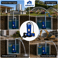Pompe à eau Fly Pump QDX, hauteur de refoulement maximale : 27,1 m, débit maximal : 14 m3/h, AC 1 pouce, convient à l'irrigation et à l'arrosage des jardins, pompe centrifuge.