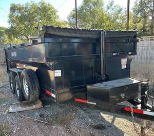 4 Wheel Dump Farm <b>Trailer</b> Tipping <b>Trailer</b> for <b>Tractor</b> Construction Waste Transport - Product Image 6