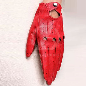 Gants de protection en cuir pour les mains, à doigts entiers, antidérapants, avec sangle de poignet réglable, pour conducteurs, sécurité au travail, sur mesure, fabriqués au Pakistan - Product Image 2