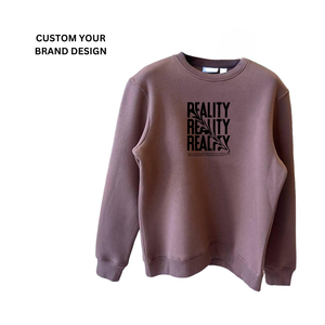 Jersey con estampado gráfico y logotipo personalizado, Sudaderas con cuello redondo de lana sólida, pantalones de chándal con capucha, ropa de invierno para hombre, sudadera OEM con cremallera - Product Image 5