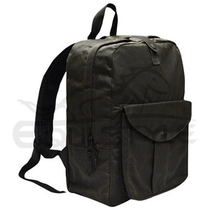 Black Hunting <b>Backpack</b> Waterproof Canvas Hiking Camping Bag Supplier Zipper Closure Outdoor Travel Bulk Tactical Gear <b>Backpacks</b> - Product Image 1