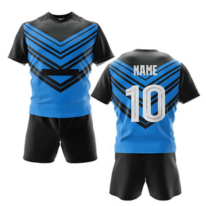 Custom Rugby League Jersey Set with New Design Sublimation Printing and Chenille Embroidery OEM Service for Graphic Logo - Product Image 1