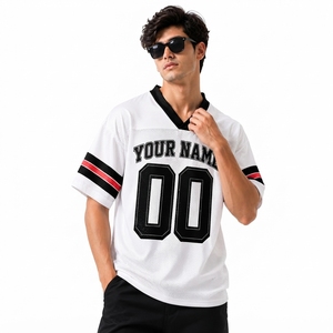 เสื้อฟุตบอลสตรีทแวร์แบบกำหนดเอง เสื้อกีฬาตาข่ายพรีเมียม ผู้ผลิตเสื้อแบบ Private Label - Product Image 2