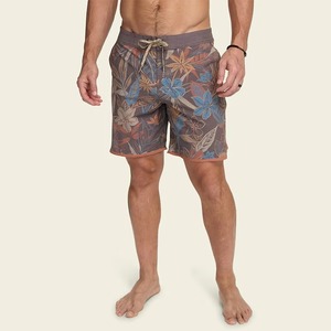 Shorts de bain pour hommes à motifs floraux tropicaux, séchage rapide, pour la plage et le surf, personnalisables OEM, vente en gros de maillots de bain - Product Image 1