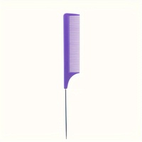 Peigne en acier inoxydable de précision pour cheveux lisses, à dents fines, durable, élégant, personnalisable (couleur et logo), haute qualité