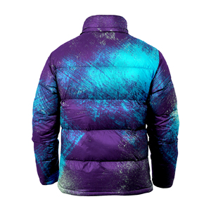 New Design Winter Wear <b>Bubble</b> <b>Coat</b> Custom Sublimation Polyester Printing Stand Collar Thick Warm Heated Puffer Jacket for Men - Product Image 5