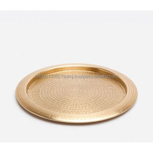 Vente en gros de dessous de verre de vaisselle en métal martelé doré et cuivre fait à la main très personnalisé dessous de verre de table pour décoration intérieure en sublimation de l'Inde - Product Image 6