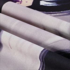 เสื้อยืดคอตตอนฮิปฮอปสไตล์ไฮสตรีท พิมพ์ลายพัฟฟ์แบบกำหนดเอง ล้างสีแบบแอซิดวอช สไตล์บาติก คอกลม เสื้อสตรีทแวร์สำหรับใส่กลางแจ้ง - Product Image 3