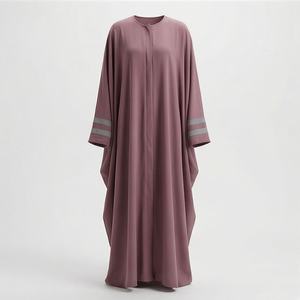 Services OEM – Meilleur design, couleur personnalisée, Abaya en satin modeste, robe longue islamique respirante à séchage rapide pour femmes – Lot en promotion - Product Image 1