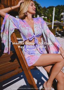 Conjunto de dos piezas estampado para mujer - Top corto con cuello en V y mangas acampanadas con minifalda, conjunto coordinado para vacaciones - Surtido - Product Image 4